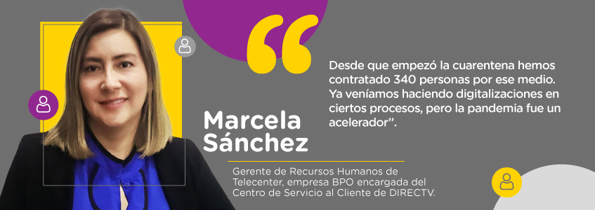 Foto de Marcela Sánchez, gerente de Recursos Humanos de Telecenter, empresa BPO encargada del Centro de Servicio al Cliente de DIRECTV.