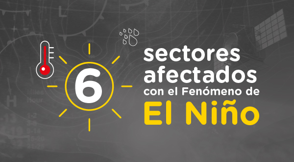 6 sectores afectados con el fenómeno de El Niño