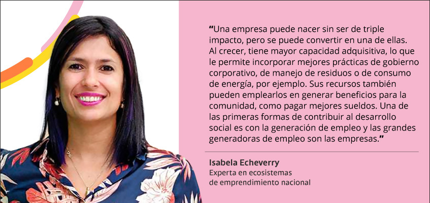 Isabela Echeverry habla sobre las posibilidades que tienen las grandes empresas de aportar al desarrollo social