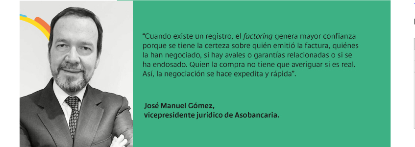 Jose Manuel Gómez, Asobancaria, sobre el factoring