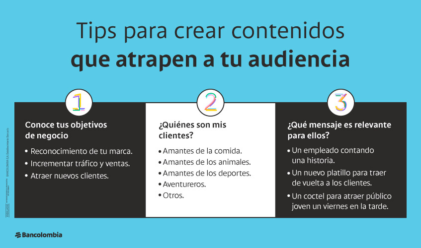 Tres tips para crear contenidos que atrapen a tu audiencia