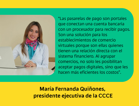 María Fernanda Quiñones, presidente ejecutiva de la CCCE
