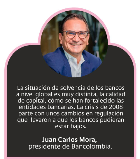 Juan Carlos Mora, presidente de Bancolombia, sobre la crisis de los bancos