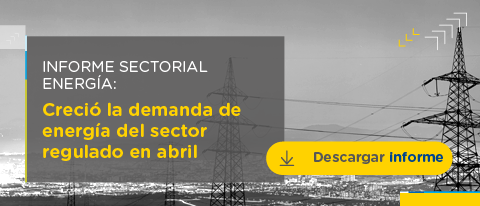 Informe sectorial de la demanda de energía con balance de abril de 2019.