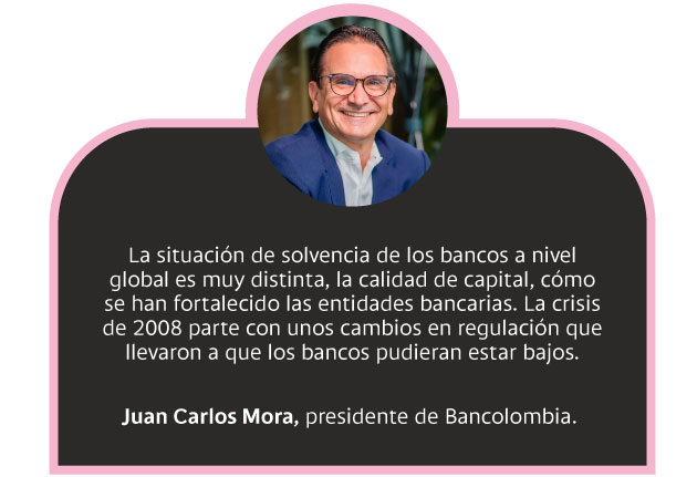 Juan Carlos Mora, presidente de Bancolombia, sobre la crisis de los bancos