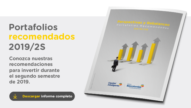Descargue aquí el informe con los Portafolios Recomendados Bancolombia para el 2S 2019.