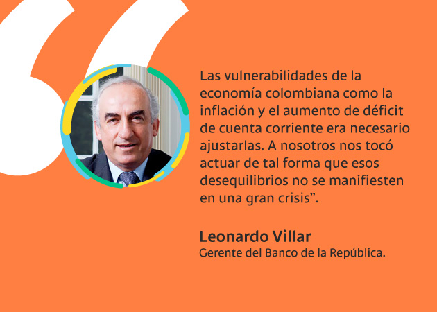Opinión de Leonardo Villar, gerente del Banrep sobre la inflación en Colombia.