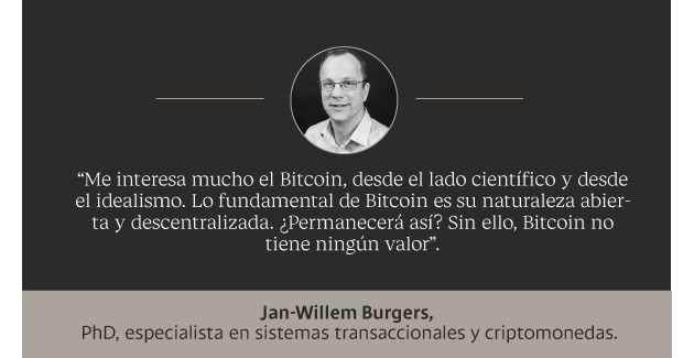 Opinión de Jan-Willem Burgers PhD, especialista en sistemas transaccionales y criptomonedas, sobre el valor del Bitcoin.