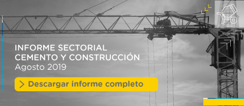 Descargar el informe del sector cemento y construcción con el balance de agosto de 2019