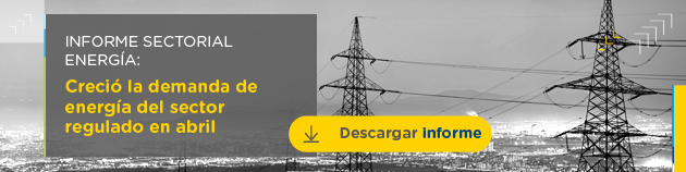 Informe sectorial de la demanda de energía con balance de abril de 2019.