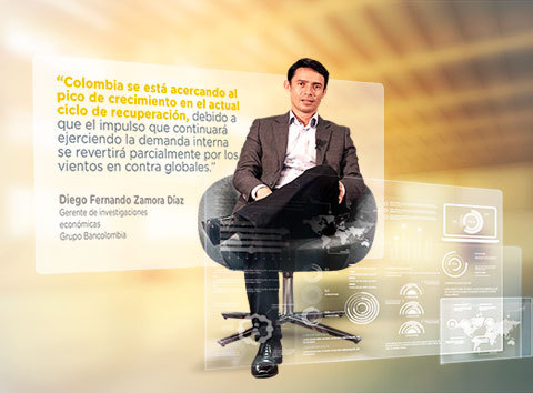 Concepto de Diego Zamora, gerente de investigaciones económicas del Grupo Bancolombia, sobre crecimiento económico colombiano en el mediano plazo.
