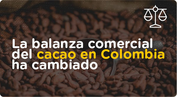 La balanza comercial del cacao en Colombia ha cambiado